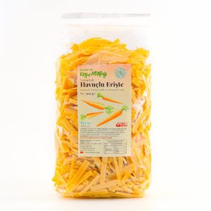 Yumurtalı Havuçlu Erişte - El Kesimi Sebzeli Katkısız Erişte 500g