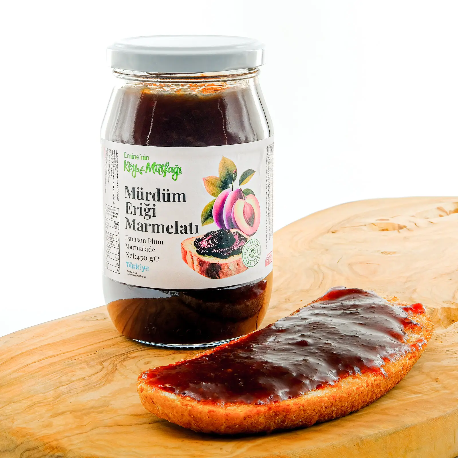 odun-atesinde-organik-murdum-erigi-marmelati2.webp Mürdüm Eriği Marmelatı 450g - Görsel 1